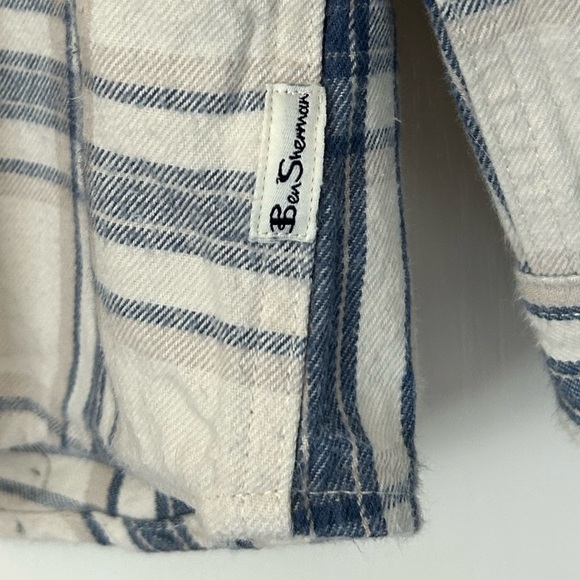 Ben Sherman Men’s Size L Long Sleeve Heavy Flannel Button Down Plaid Shirt - Picture 10 of 15